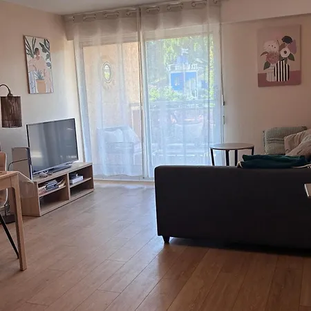 Tres Joli T2 De 40m2 A 300m Clim, Balcon, Garage, Cosy Et Confort