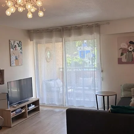 Tres Joli T2 De 40m2 A 300m Clim, Balcon, Garage, Cosy Et Confort קבלייר-סור-מר